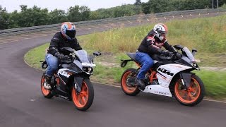 KTM RC 200 and RC 390 First Ride  Video Review  ZEEGNITION [upl. by Buyer]