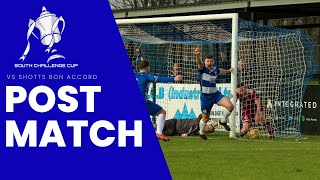 POST MATCH Kilwinning Rangers 32 Shotts Bon Accord [upl. by Yelraf933]