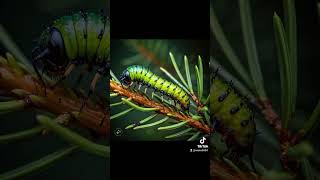 Balsam fir sawfly youtube insects foryou animals natureinsects spider youtubeshorts [upl. by Ahtelat555]