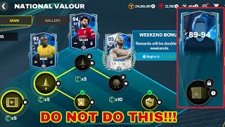 AVOID THIS MISTAKE AT ANY COST IN NATIONAL VALOUR EVENT NEW EXCHANGES FC MOBILE 24 [upl. by Esten]