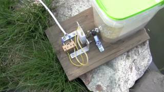 Homemade fish food feeder for aquarium or pond [upl. by Ydac]