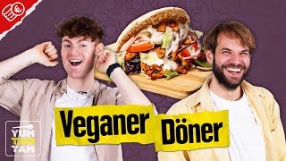 Veganer Döner  Veganes Döner Rezept mit Sojaschnetzel [upl. by Nitsirt]