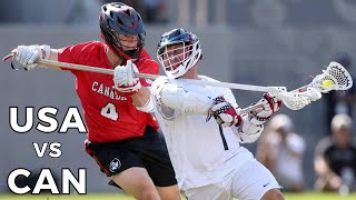 2023 Mens World Lacrosse Championship  Gold Medal Game Condensed Highlights  USA vs Canada [upl. by Stralka517]