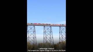 The Longest and Highest Bridge of its kind the World Lethbridge Viaductlethbridge longestbridge [upl. by Ahsinwad596]