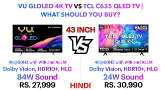 Vu Gloled 4K TV vs TCL C635 QLED TV  What Should You Buy  Punchi Man Tech [upl. by Lesig]