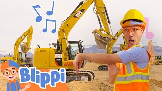 Im an Excavator  Brand New BLIPPI Excavator Song  Fun Educational Songs For Kids [upl. by Hoffer]