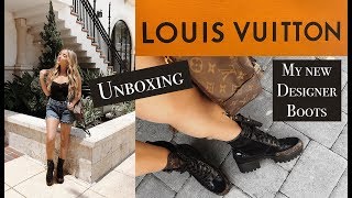 LOUIS VUITTON UNBOXING My New Laureate Desert Boots  Lauren Cristine [upl. by Lenna142]