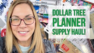 Huge Dollar Tree Planner amp Stationery Haul Paper Crafting Supplies  Stickers Pens Paper amp More [upl. by Chrissa495]