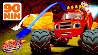 Blazes Biggest JUMP Missions amp Rescues 🌋  90 Minute Compilation  Blaze and the Monster Machines [upl. by Cox375]