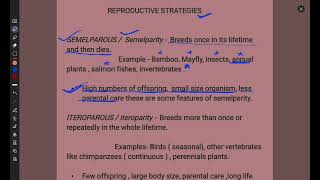 Ecology  REPRODUCTIVE STRATEGIES  SEMELPAROUS  ITEROPAROUS  Explanations with examples [upl. by Ennovoj]