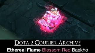 Dota 2 Courier Unusual Baekho Ethereal Flame  Blossom Red [upl. by Burdelle238]