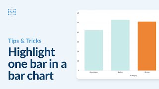 Highlight one bar in a bar chart  Metabase tutorial [upl. by Ayikan]