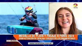 Medalla de plata y pasaje a París 2024 gran actuación de Catalina Turienzo en los Panamericanos [upl. by Inaliak]