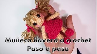 Muñeca llavero a crochet tutorial paso a paso [upl. by Renwick]