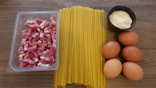 Pâtes Carbonara ‐ La recette à litalienne simplifiée  Ari Cuisine [upl. by Nosretep]