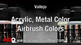 Vallejo Acrylic Metal Color Airbrush Colors Review [upl. by Eidroj]