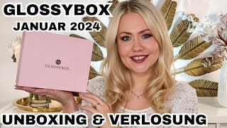 GLOSSYBOX JANUAR 2024  UNBOXING amp VERLOSUNG [upl. by Geneva653]