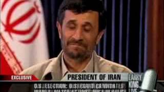 Larry King interview with President Ahmadinejad  Part 5 [upl. by Isbel]