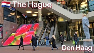 🇳🇱 The Hague Netherlands Walk around the city center in January Den Haag [upl. by Juno994]