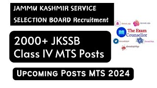 2000 New Jkssb Class IV MTS Posts 2024 Full DetailsEligibility CriteriaEducational Qualifications [upl. by Atinar]