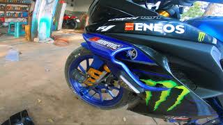 My R15 V3 Modify🔥 MotoGP Racing Winglet Install [upl. by Ainessey]