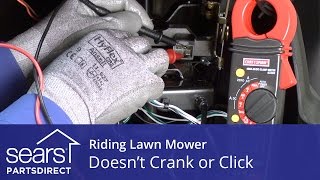 How to Fix a Riding Lawn Mower that Doesn’t Crank or Click [upl. by Nimajneb]