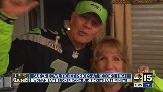 Super Bowl ticket holders face last minute cancellation [upl. by Aisset]