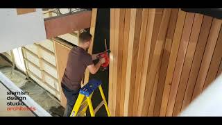 timber cladding at slemish design studio new office [upl. by Ayat]