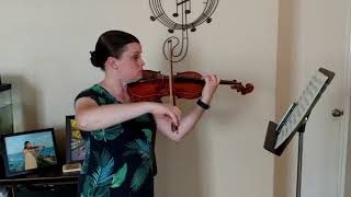 Fiorillo Etude Caprice No 8 Largo TMEA 201920 violin etude [upl. by Enrev]