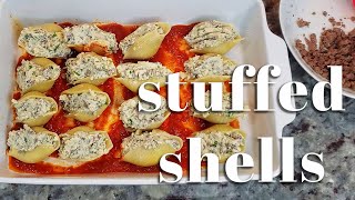 How To Make STUFFED SHELLS  Beef And Cheese Stuffed Shells  Simply Mamá Cooks [upl. by Hallvard]