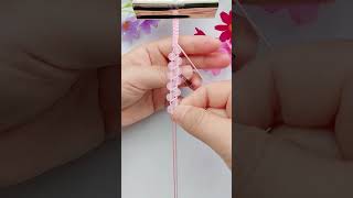 Beads turn into bracelets in seconds Simple braided bracelet tutorial Handmade DIY bracelet brai [upl. by Pleione]