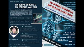 MICROBIAL GENOME amp MICROBIOME ANALYSIS 16062024 [upl. by Yenohtna]