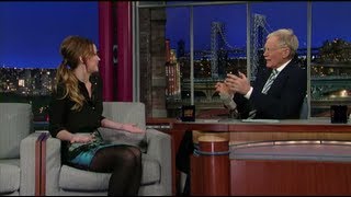 Jennifer Lawrence Calls Out Paparazzi on David Letterman [upl. by Avilys]