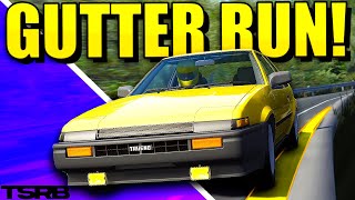 How to do the GUTTER RUN  Assetto Corsa Touge [upl. by Sarnoff]