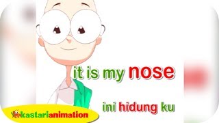 Belajar Bahasa Inggris part 2  Part of the Body  Kastari Animation Official [upl. by Ocire888]