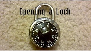 How to Open a Master Lock [upl. by Dasteel]