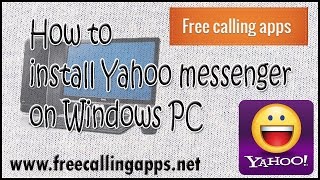 how to install yahoo messenger on windows computer [upl. by Norvall]