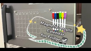 AMAZON FINDS UNBOXNG PRODUCT MAGNETIC ACRYLIC CALENDAR [upl. by Lareena465]