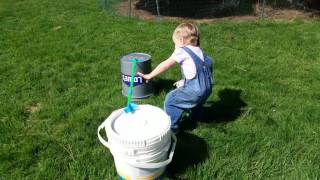 Two year old daughter runs obstacle course [upl. by Rutan]