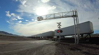 National Trails Highway Route 66 Railroad Crossing in Ludlow CA [upl. by Man]