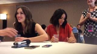 Chloe Bennet amp Elizabeth Henstridge  Agents of SHIELD Interview at ComicCon 2016 [upl. by Naus]