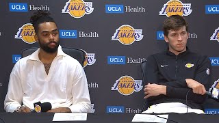 Austin Reaves amp DAngelo Russell PostGame Interview  Golden State Warriors vs Los Angeles Lakers [upl. by Aneehsirk]