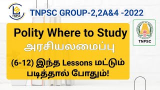 TNPSC Group 22A4 2022 Polity Where to Study 612 School Books Competitive Exam [upl. by Moyers419]