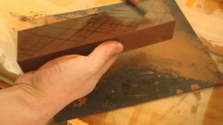 How to flattenTruing Sharpening Stone [upl. by Ahsercul]