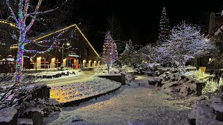 Night in Whistler Village 2023  Walk in the famous Whistler Blackcomb ski resort [upl. by Girvin]