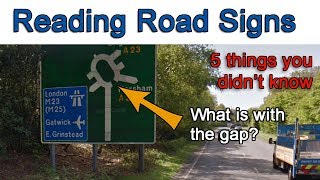 Why is there a gap in the roundabout sign  5 things you didnt know about reading road signs [upl. by Beesley649]