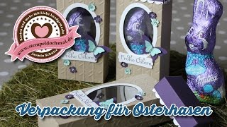 Tutorial Verpackung für einen Osterhasen mit Material von Stampin Up [upl. by Bartie]