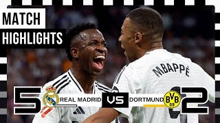 Real Madrid vs Dortmund 52 Highlights amp All Goals  La Liga 202425  REAL MADRID RUN RIOT [upl. by Metabel]