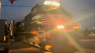 NS 50X passes McCord Park at MP 10 with AMAZING K5LA and SD70M2 trailing [upl. by Arratal]