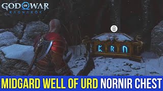 God of War Ragnarok  Midgard Well of Urd Nornir Chest Location amp Solution [upl. by Gausman]